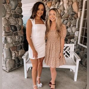 French Connection Whisper Ruth Square Neck Dress